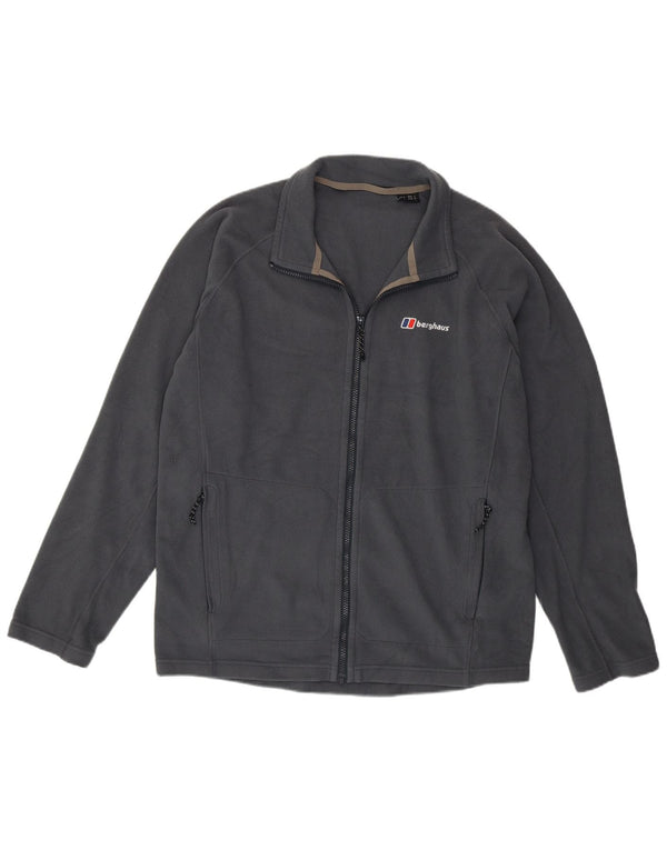 BERGHAUS Mens Fleece Jacket UK 40 Large Grey Polyester