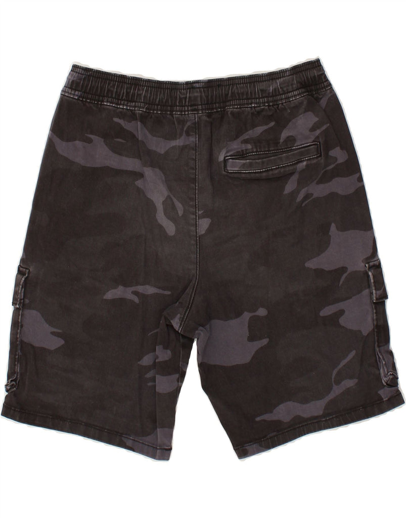 HOLLISTER Mens Cargo Shorts W28 Small Black Camouflage | Vintage Hollister | Thrift | Second-Hand Hollister | Used Clothing | Messina Hembry 