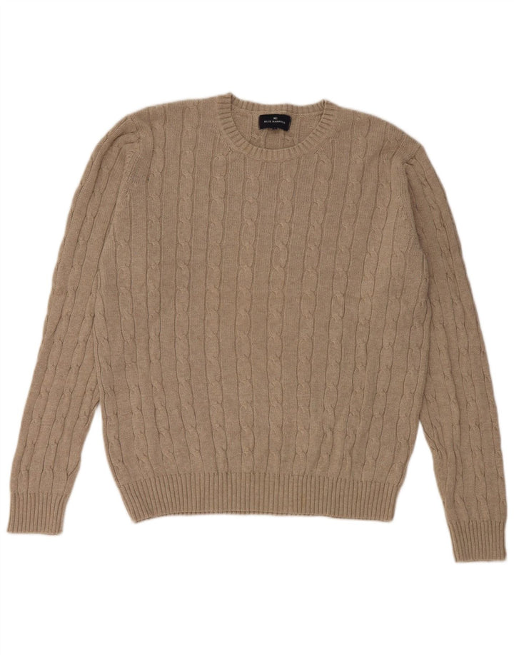Marks & Spencer Mens Blue Harbour Crew Neck Jumper Sweater Large Grey