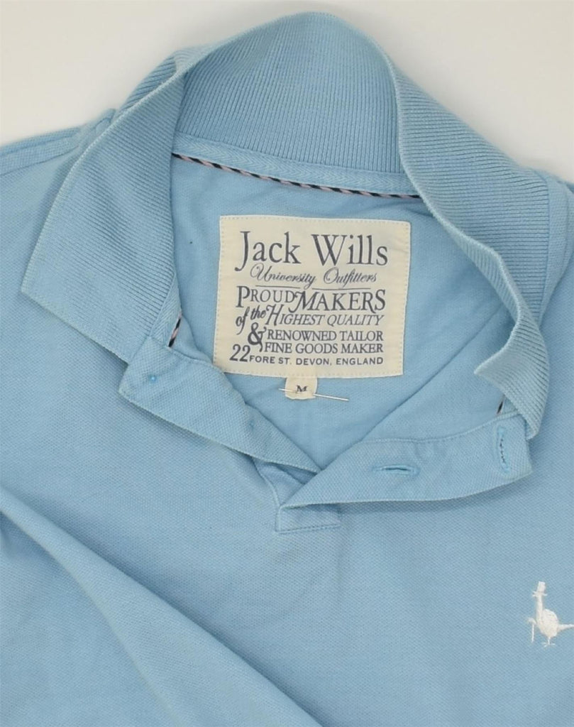 JACK WILLS Mens Polo Shirt Medium Blue Cotton | Vintage Jack Wills | Thrift | Second-Hand Jack Wills | Used Clothing | Messina Hembry 