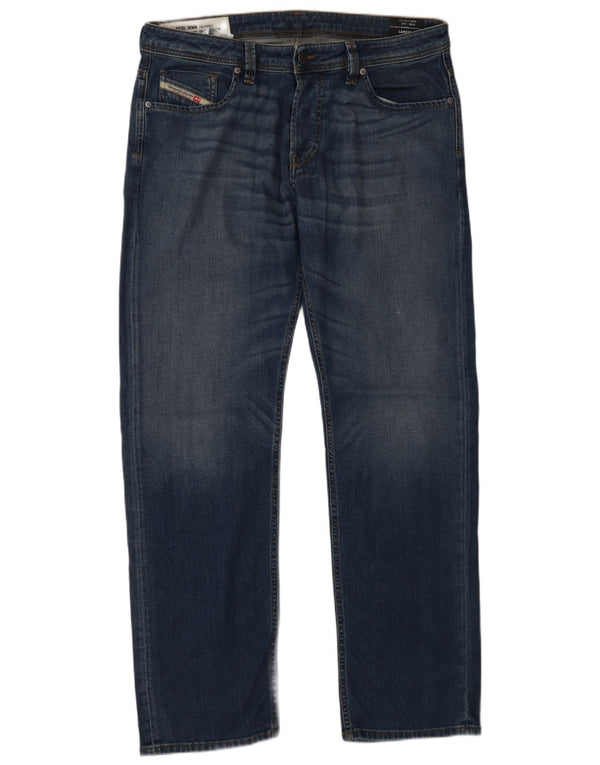 Diesel Mens Larkee Straight Jeans W36 L32 Blue Cotton