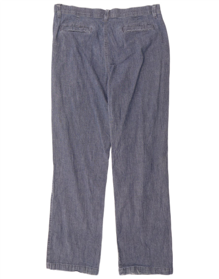 LEE Womens Riders High Waist Casual Trousers US 18 2XL W36 L31 Blue