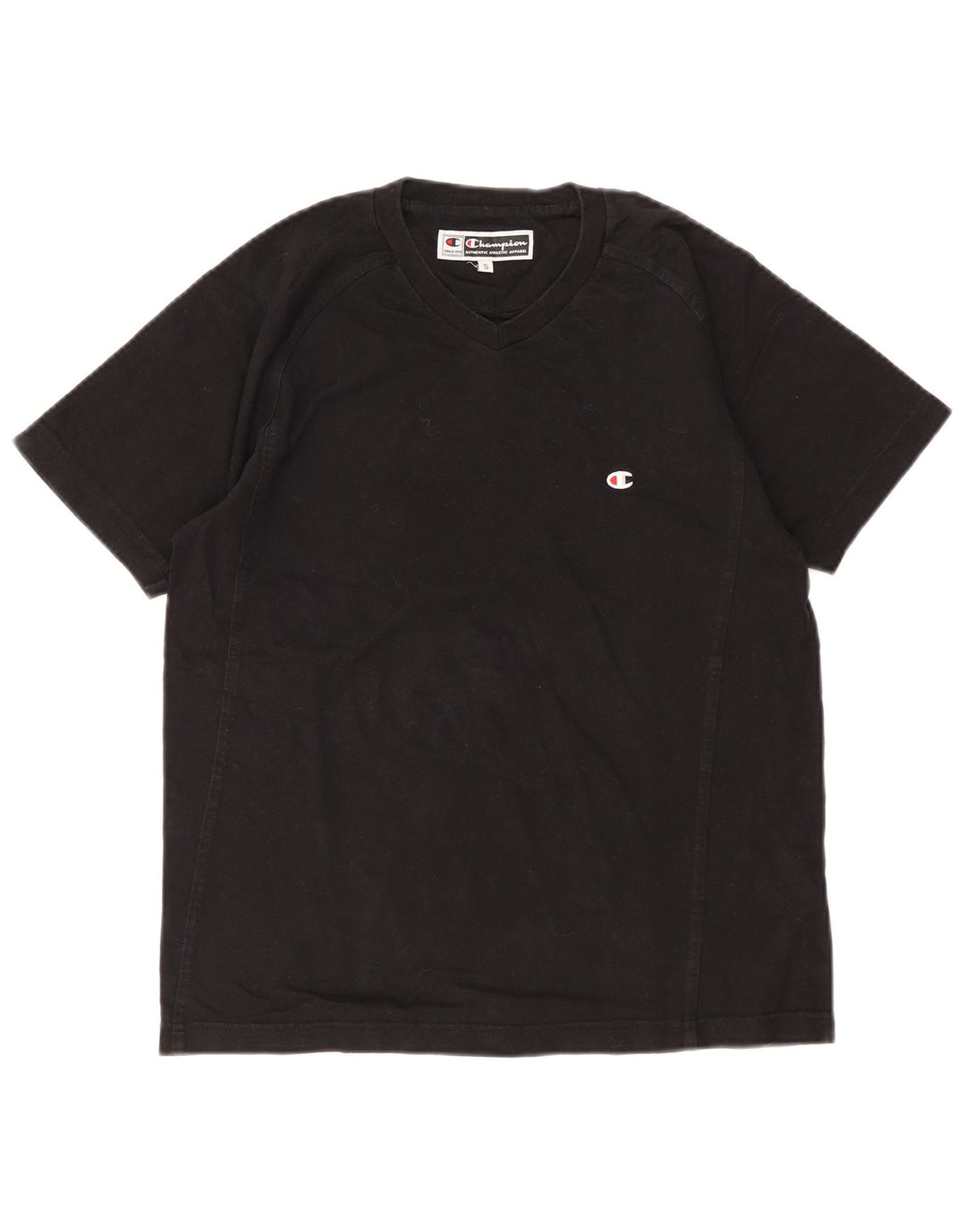 Champion Mens T-Shirt Top Small Black Cotton