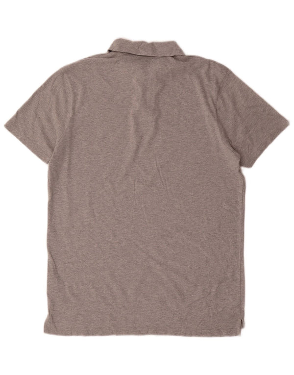 Weird Fish Mens Polo Shirt Medium Grey Cotton