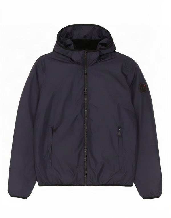 Mistral Mens Hooded Windbreaker Jacket UK 38 Medium Navy Blue Polyester