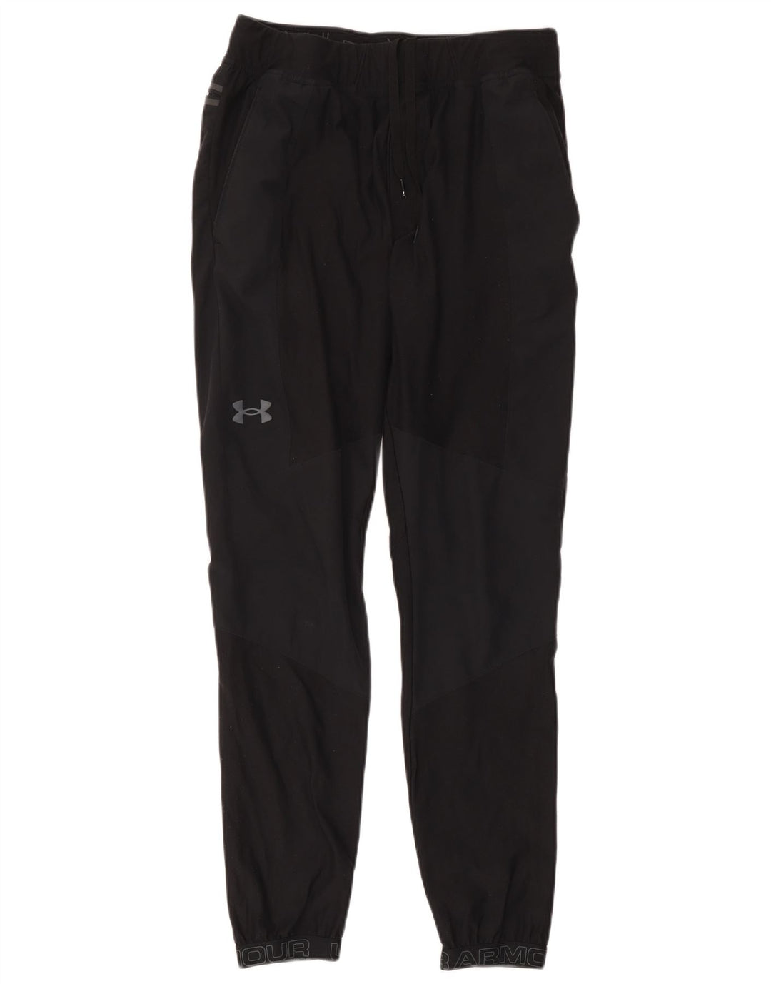 Under Armour Mens Graphic Tracksuit Trousers Joggers Medium Black Polyester