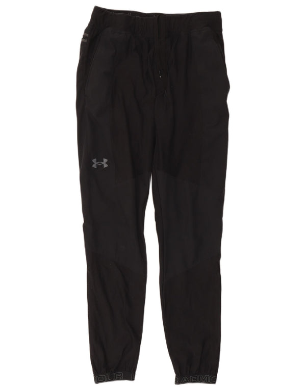 Under Armour Mens Graphic Tracksuit Trousers Joggers Medium Black Polyester