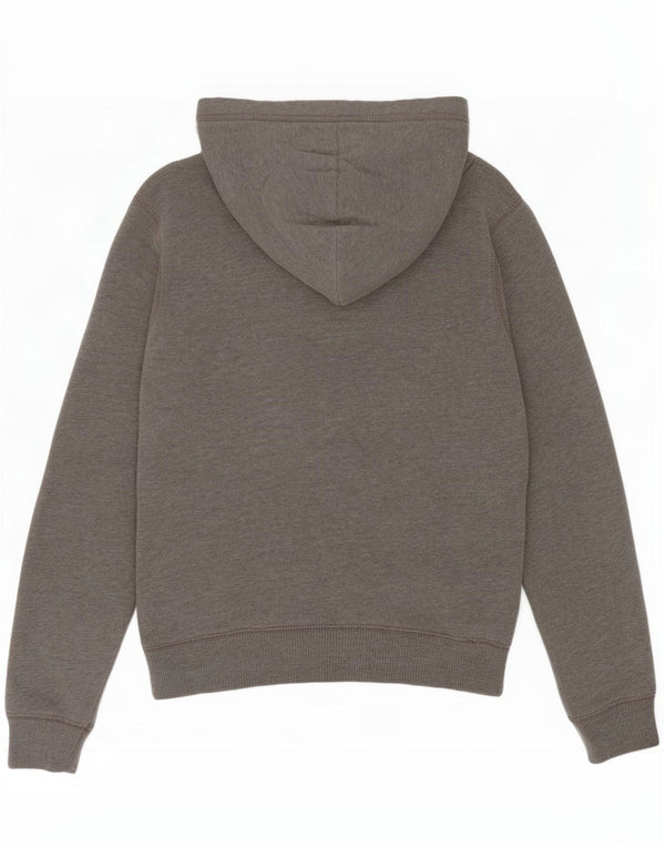 Hollister Womens Graphic Hoodie Jumper UK 6 XS Grey Cotton