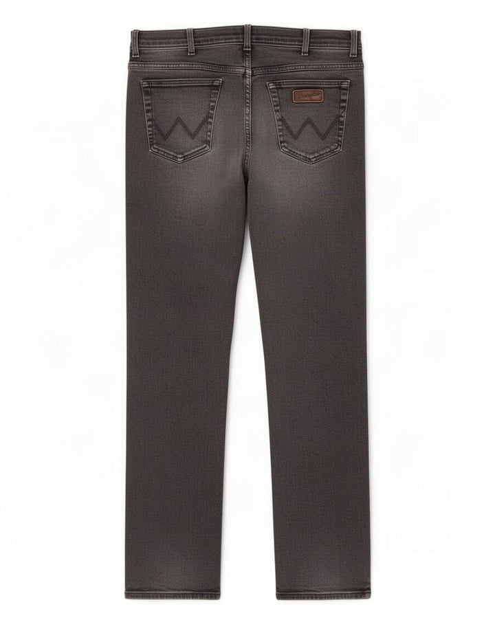 Wrangler Mens Texas Straight Jeans W40 L34 Grey Cotton