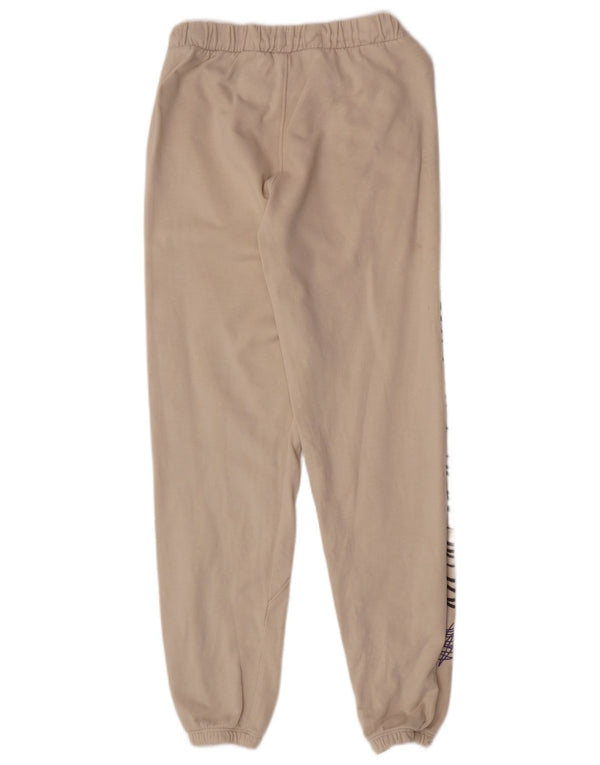 Zara Girls Graphic Tracksuit Trousers Joggers 13-14 Years Beige Cotton