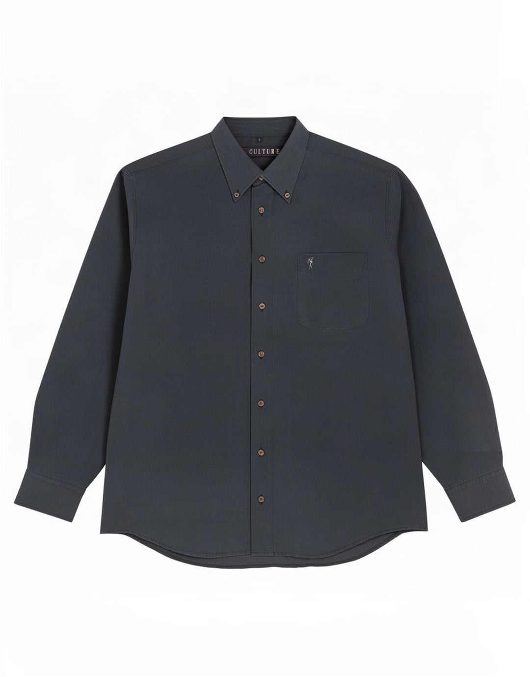 Vintage Mens Shirt Large Navy Blue Viscose