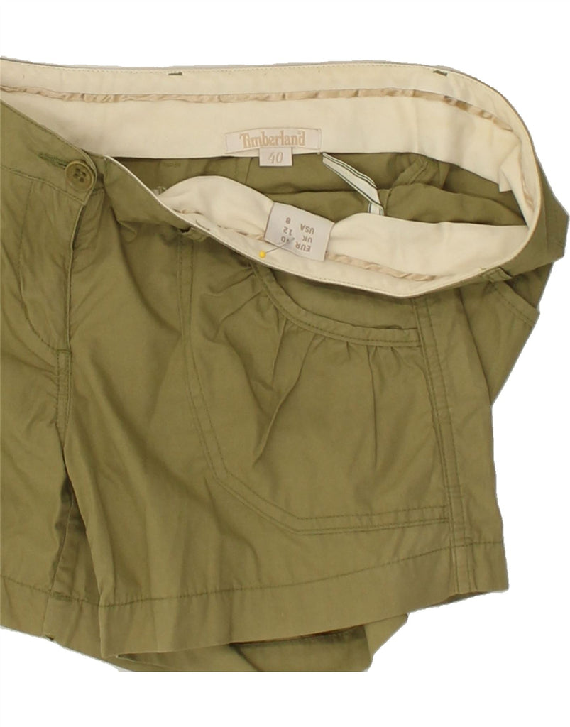 TIMBERLAND Womens Hot Pants UK 12 Medium W30  Khaki | Vintage Timberland | Thrift | Second-Hand Timberland | Used Clothing | Messina Hembry 
