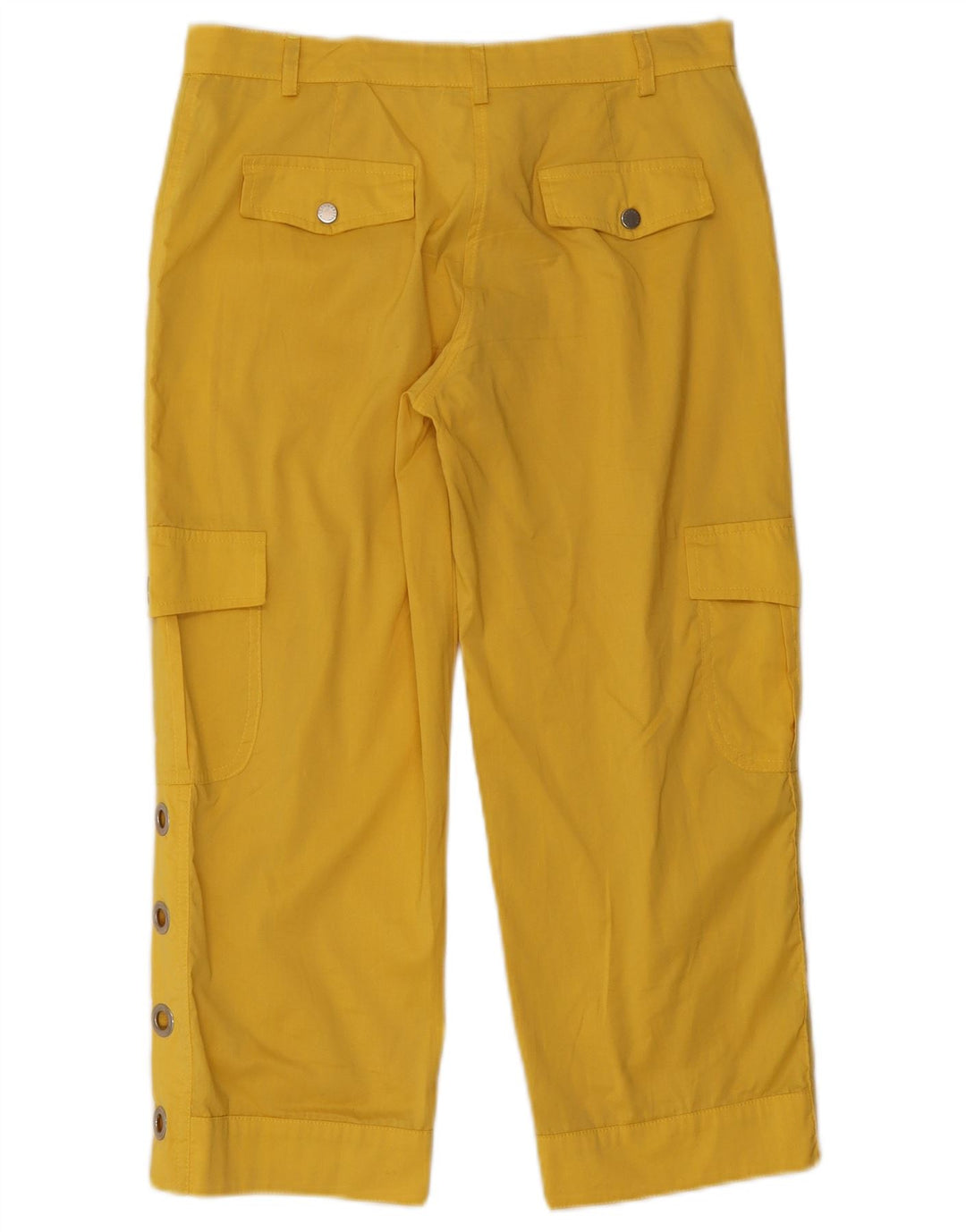 Roccobarocco Womens Capri Cargo Trousers W30 L22 Yellow