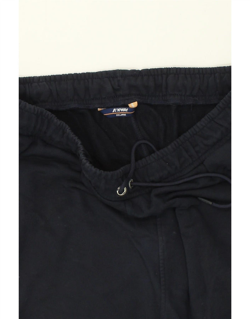 K-WAY Mens Tracksuit Trousers Joggers 2XL Black Cotton | Vintage K-Way | Thrift | Second-Hand K-Way | Used Clothing | Messina Hembry 