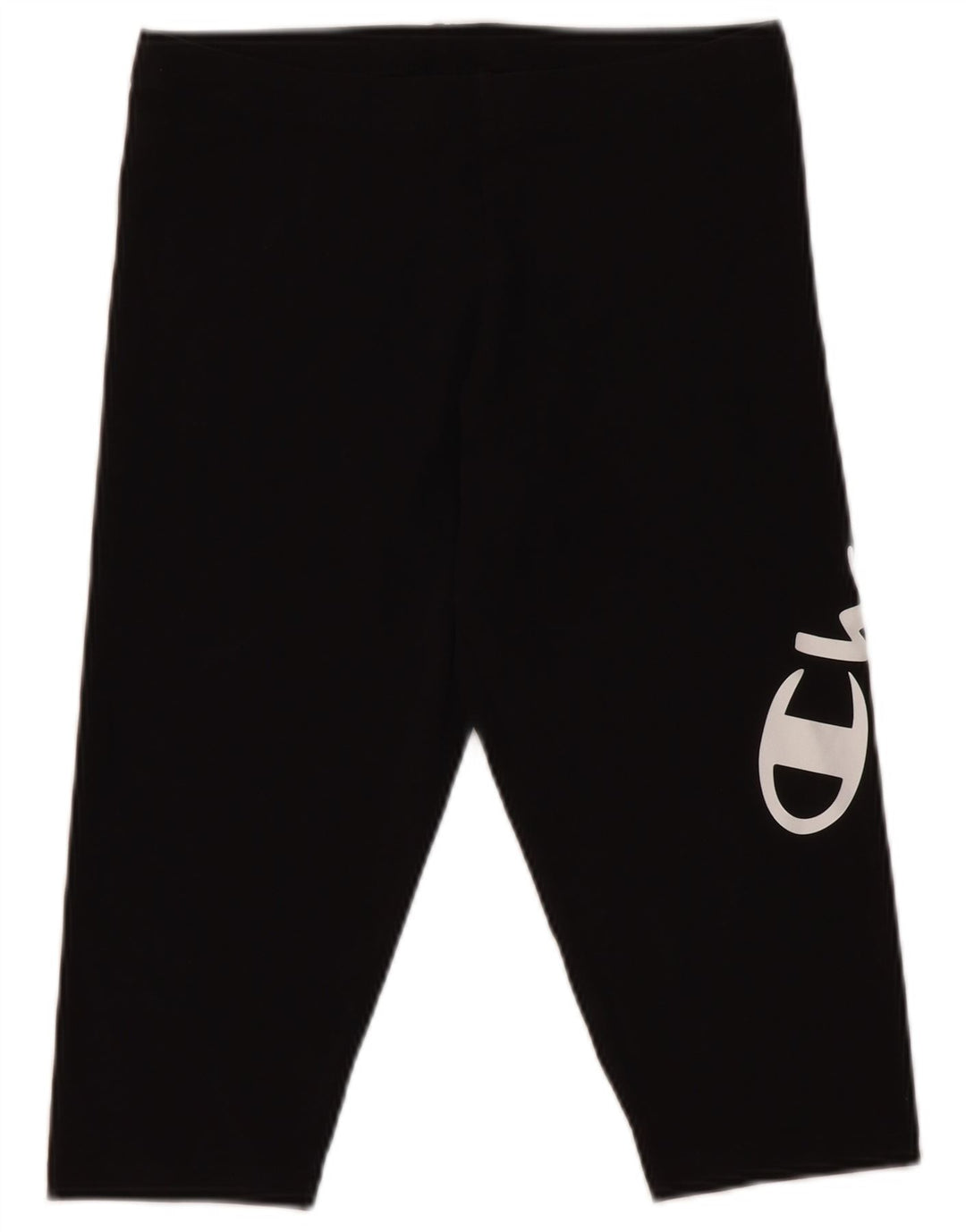 Champion Womens Graphic Capri Leggings UK 10 Small Black