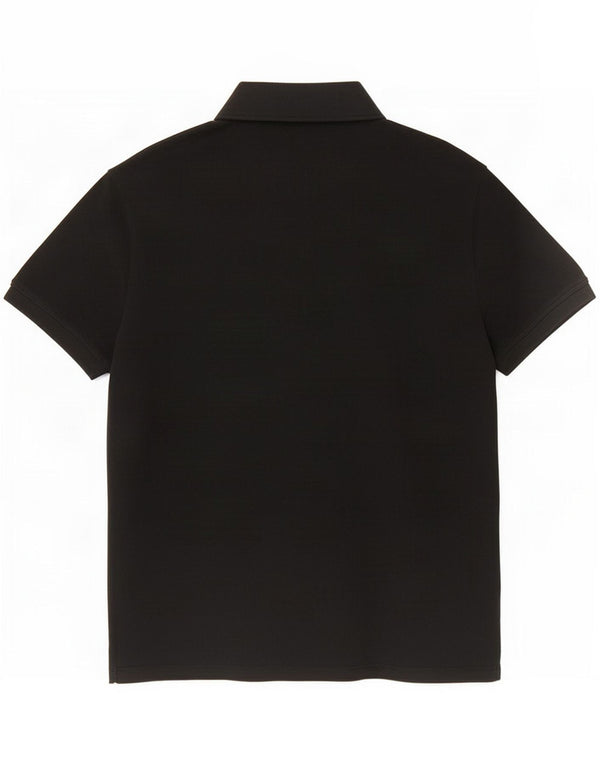 Trussardi Womens Polo Shirt UK 20 2XL Black Cotton