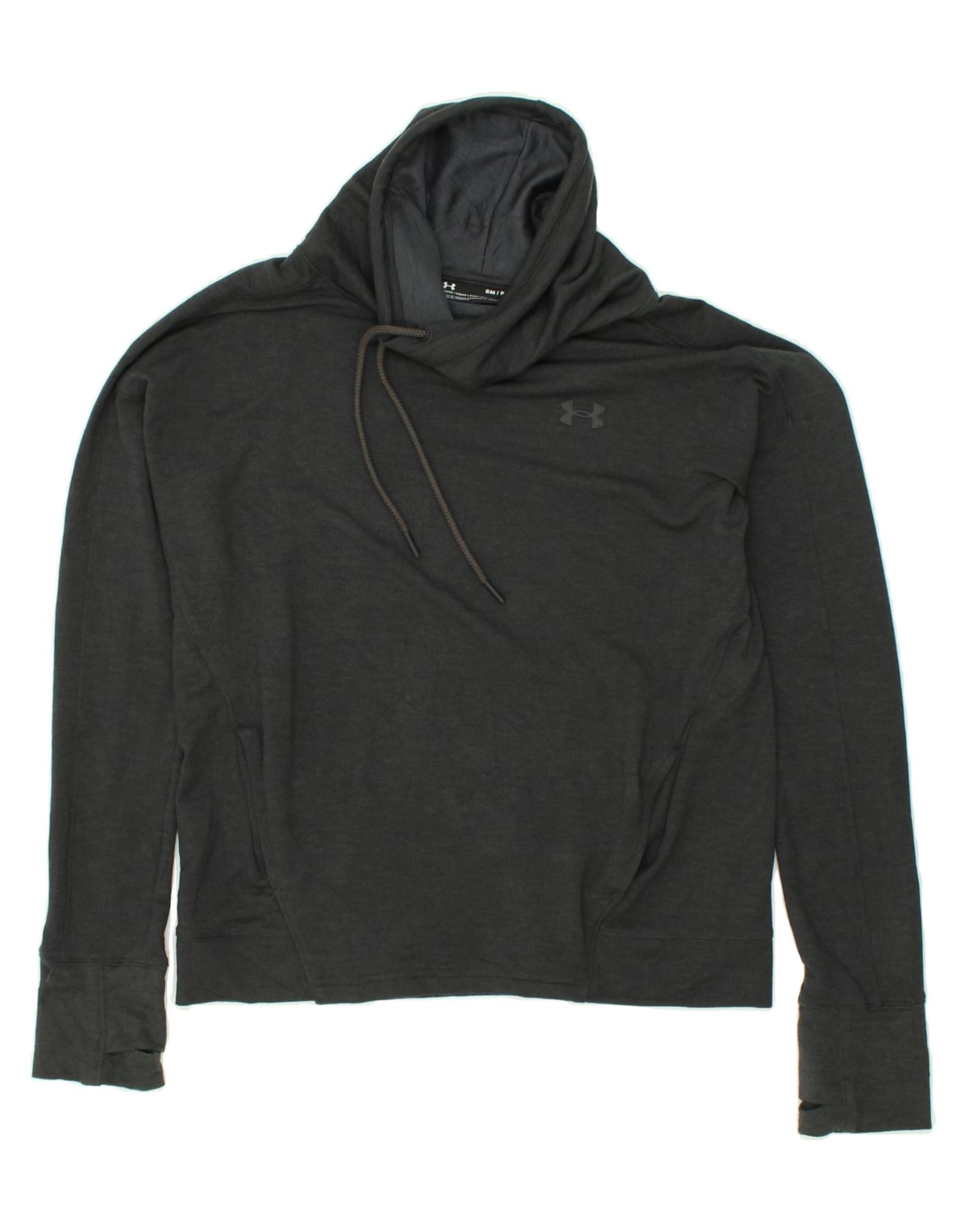 Felpa con collo alto da uomo UNDER ARMOUR, grigia, taglia piccola