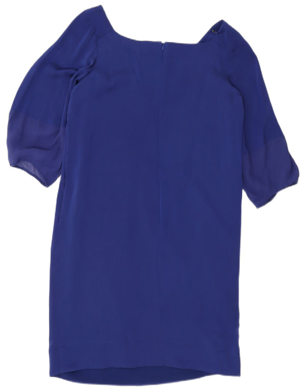 Armani Collezioni Womens 3/4 Sleeve Shift Dress IT 44 Medium Blue