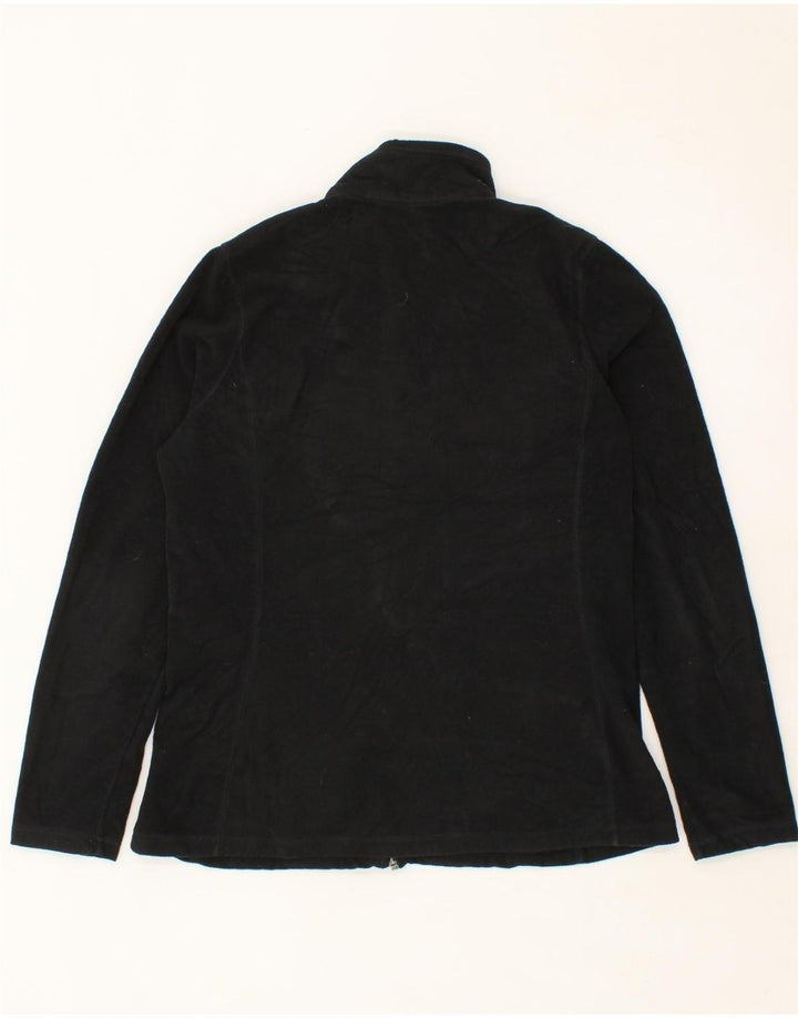 EDDIE BAUER Womens Tall Fleece Jacket UK 16 Large Black Polyester Vintage Eddie Bauer and Second-Hand Eddie Bauer from Messina Hembry 