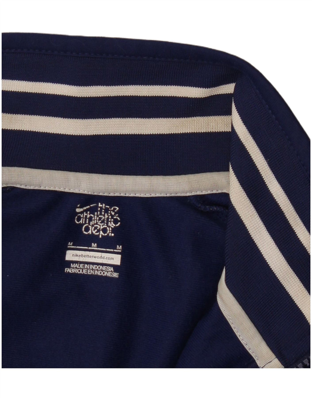 Nike Womens Graphic Tracksuit Top Jacket UK 12 Medium Navy Blue