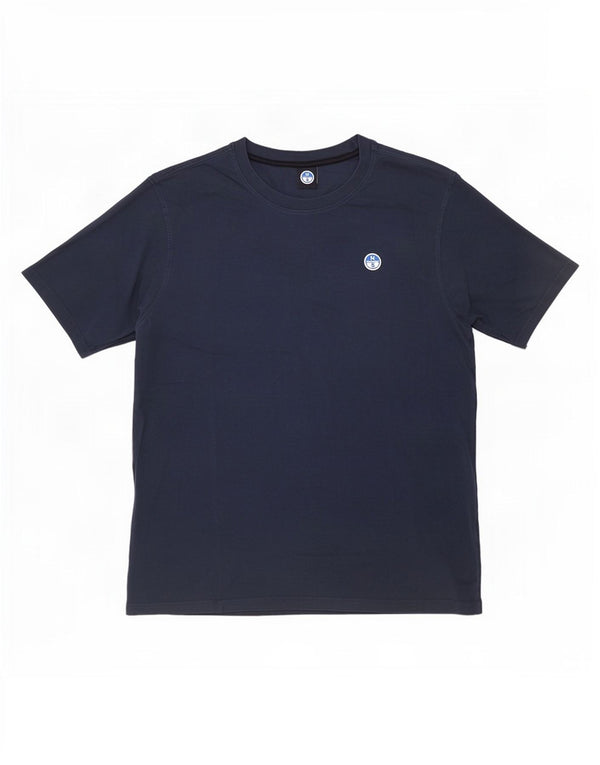 North Sails Mens T-Shirt Top 2XL Navy Blue Cotton