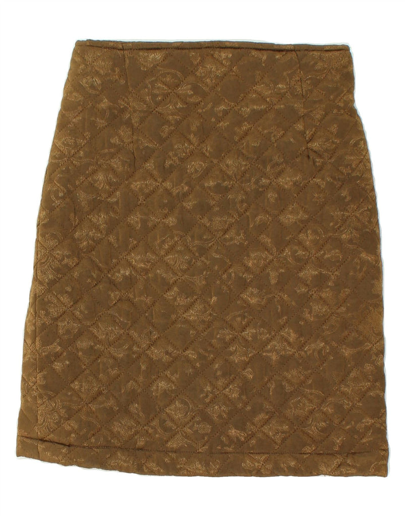 CAROLINA PEDRJONI Womens Straight Skirt Medium W27 Brown Paisley Vintage Carolina Pedrjoni and Second-Hand Carolina Pedrjoni from Messina Hembry 