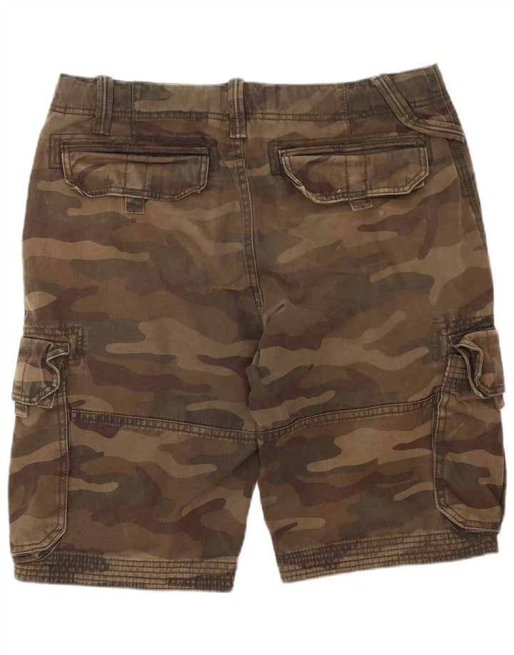 Fat Face Mens Cargo Shorts W32 Medium Khaki Camouflage Cotton