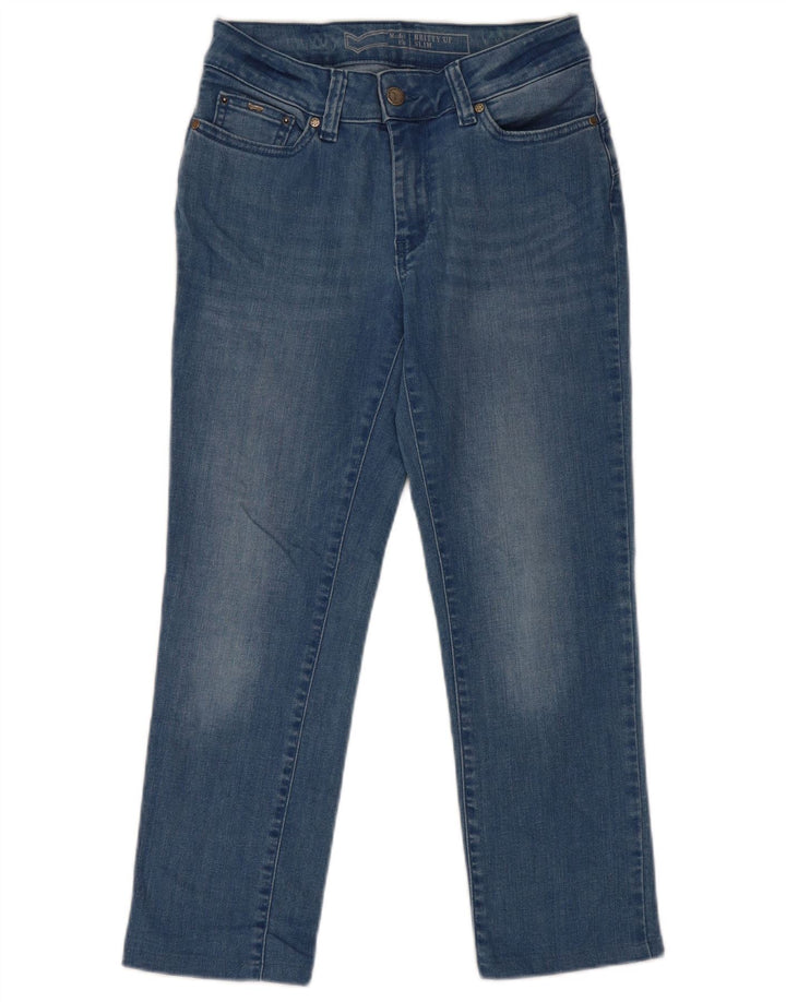 Gas Womens Britty Crop Slim Jeans W25 L23 Blue Cotton