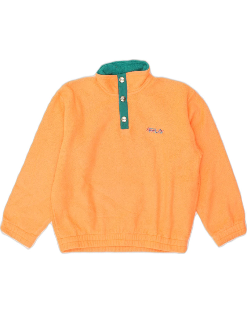 FILA Girls Button Neck Fleece Jumper 9-10 Years Yellow Polyester | Vintage Fila | Thrift | Second-Hand Fila | Used Clothing | Messina Hembry 