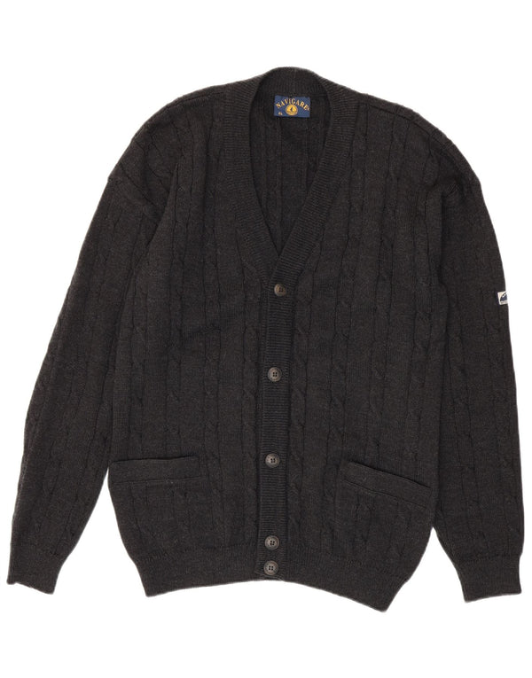 Navigare Mens Cardigan Sweater XL Grey