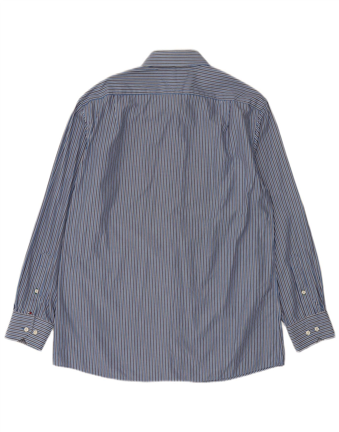 Tommy Hilfiger Mens Shirt Size 16 Large Blue Pinstripe