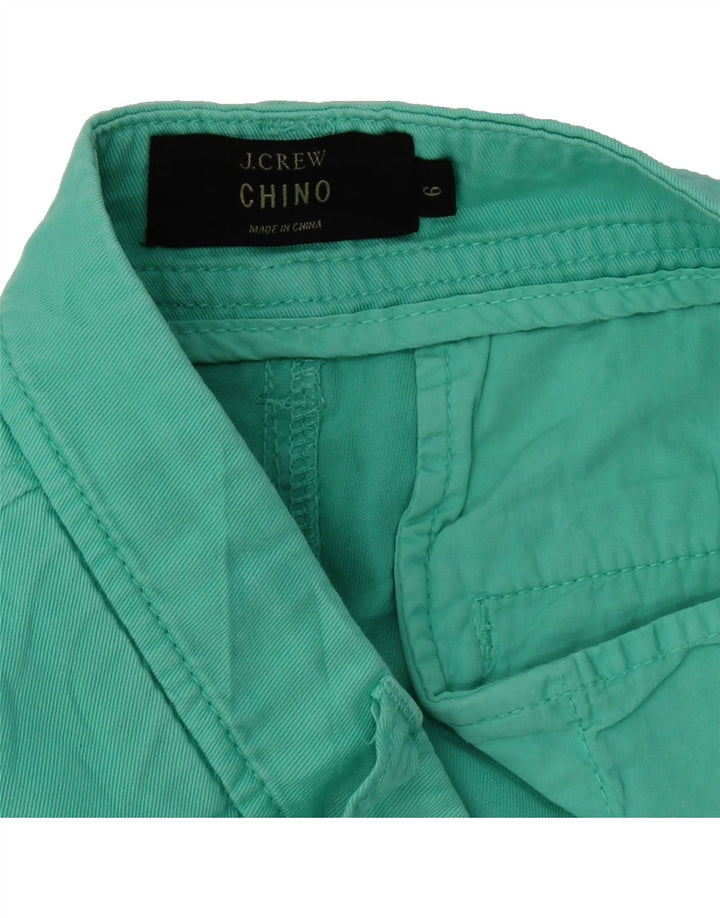 J. CREW Womens Chino Shorts US 6 Medium W30 Green Cotton Vintage J. Crew and Second-Hand J. Crew from Messina Hembry 
