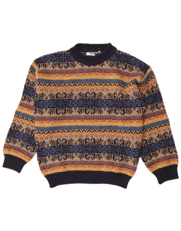 Vintage Mens Turtle Neck Jumper Sweater IT 50 Medium Multicoloured