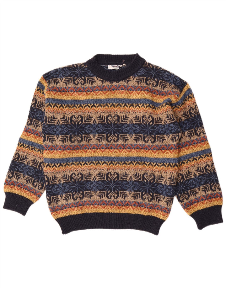 Vintage Mens Turtle Neck Jumper Sweater IT 50 Medium Multicoloured