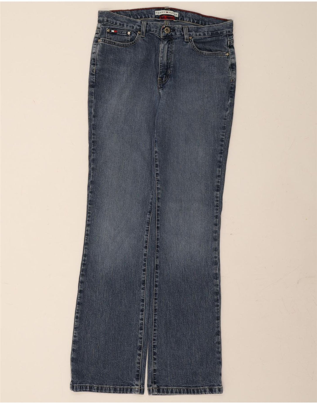 TOMMY HILFIGER Womens Bootcut Jeans US 6 Medium W30 L32 Blue Cotton Vintage Tommy Hilfiger and Second-Hand Tommy Hilfiger from Messina Hembry 