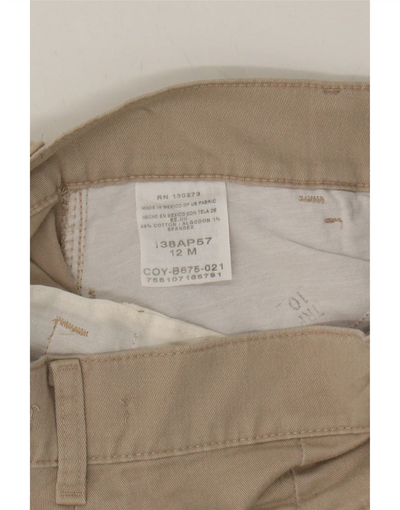 LEE Womens Riders Straight Capri Trousers US 12 Large W32 L20 Beige Cotton Vintage Lee and Second-Hand Lee from Messina Hembry 