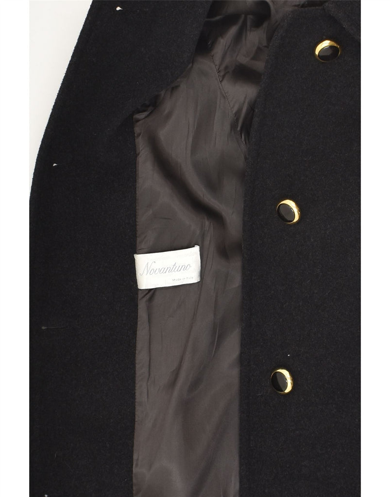 VINTAGE Womens Overcoat IT 40 Small Black Wool | Vintage Vintage | Thrift | Second-Hand Vintage | Used Clothing | Messina Hembry 