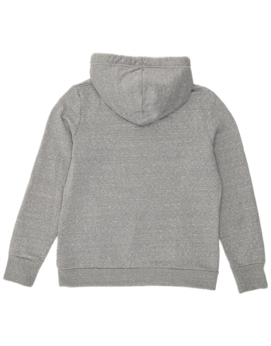 Superdry Womens Hoodie Jumper UK 14 Large Grey Flecked Polyester