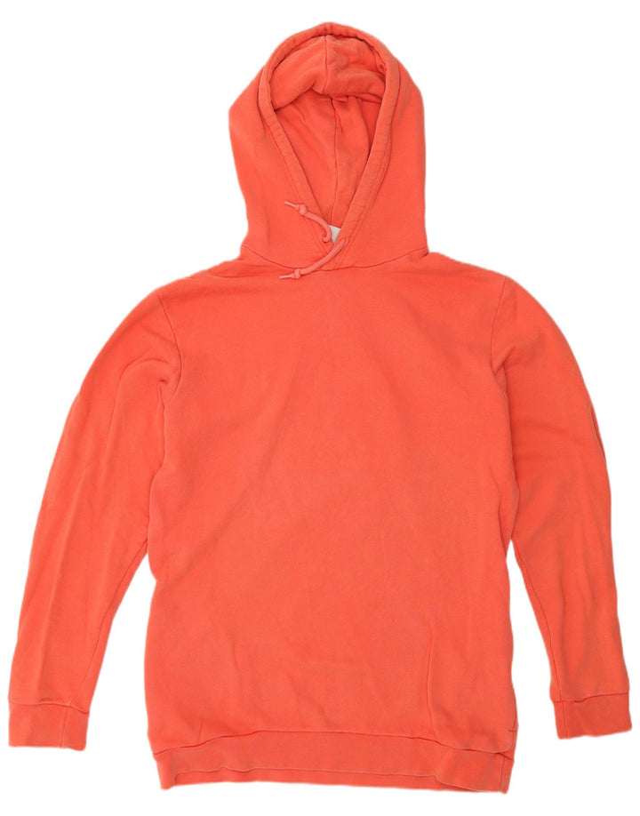 Adidas Mens Hoodie Jumper Medium Orange Cotton