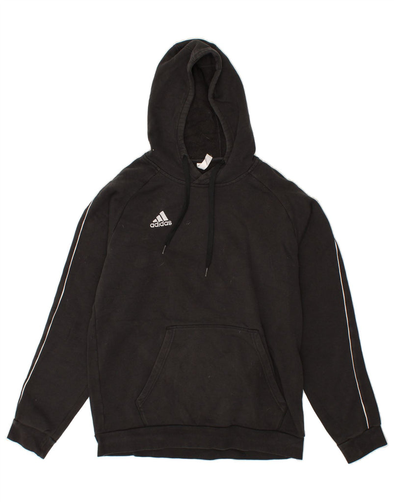 ADIDAS Mens Hoodie Jumper Large Black Cotton | Vintage Adidas | Thrift | Second-Hand Adidas | Used Clothing | Messina Hembry 