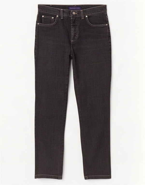 Trussardi Jeans Womens Straight W26 L28 Grey Cotton