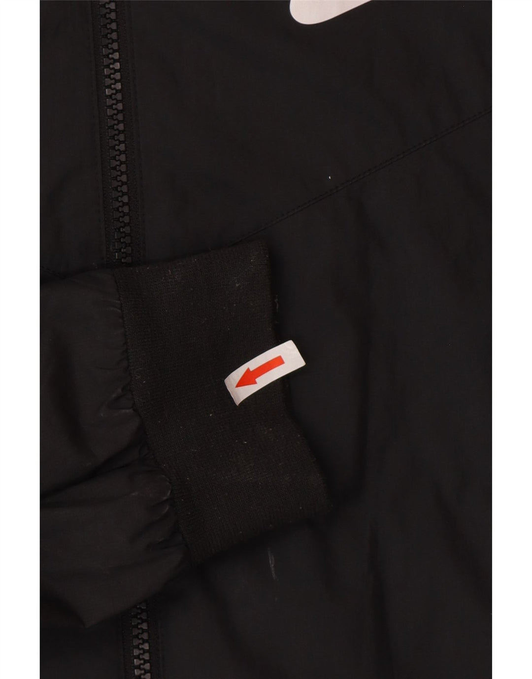 Nike Mens Hooded Rain Jacket UK 36 Small Black Polyester