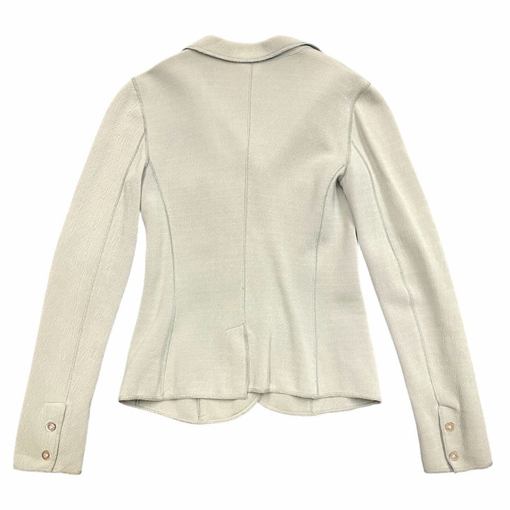 Giorgio Armani Women's Soft Shell Blazer Style Jacket | Vintage Designer Grey Vintage Messina Hembry and Second-Hand Messina Hembry from Messina Hembry 