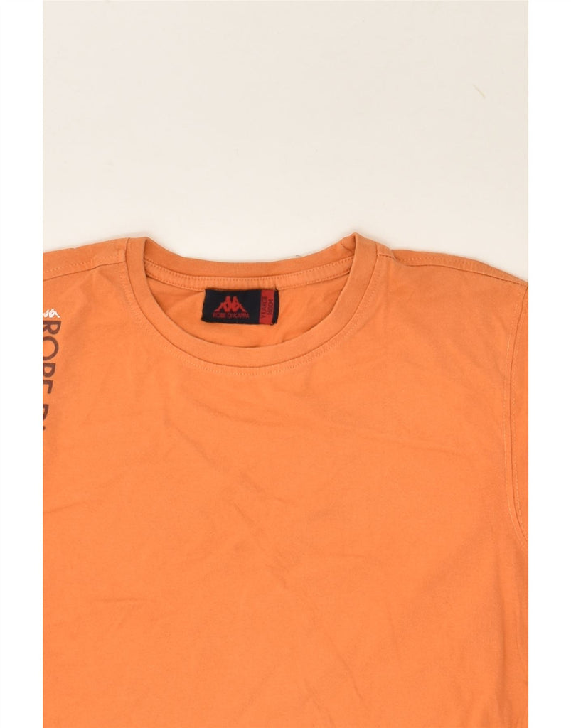 KAPPA Boys Graphic T-Shirt Top 9-10 Years Large Orange Cotton | Vintage Kappa | Thrift | Second-Hand Kappa | Used Clothing | Messina Hembry 