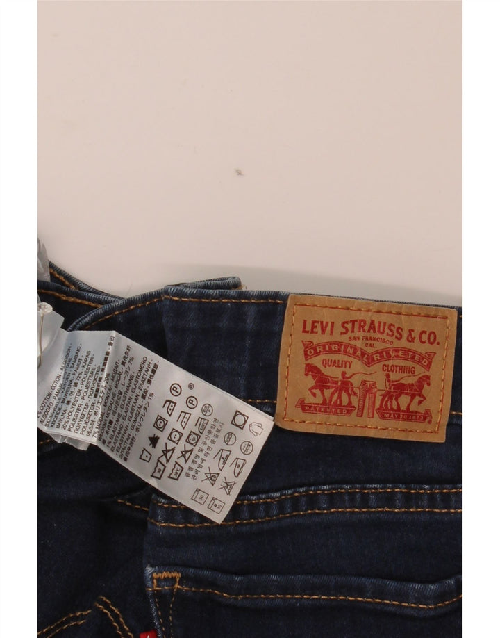 Levi's Womens 715 Bootcut Jeans W24 L33 Blue Cotton