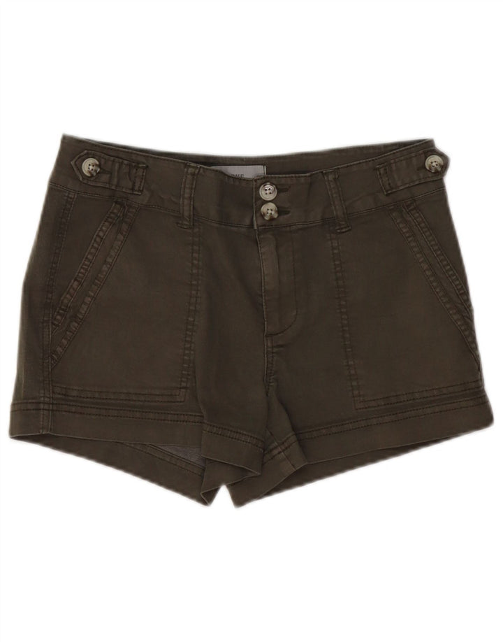 BKE Womens Denim Shorts W27 Small Khaki Cotton