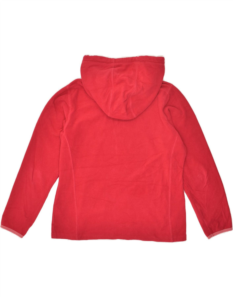 MOUNTAIN WAREHOUSE Womens Hooded Fleece Jumper UK 14 Medium Red Polyester | Vintage Mountain Warehouse | Thrift | Second-Hand Mountain Warehouse | Used Clothing | Messina Hembry 