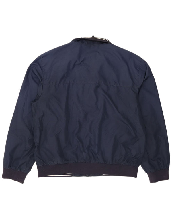Marina Yachting Mens Bomber Jacket IT 56 3XL Navy Blue Polyester