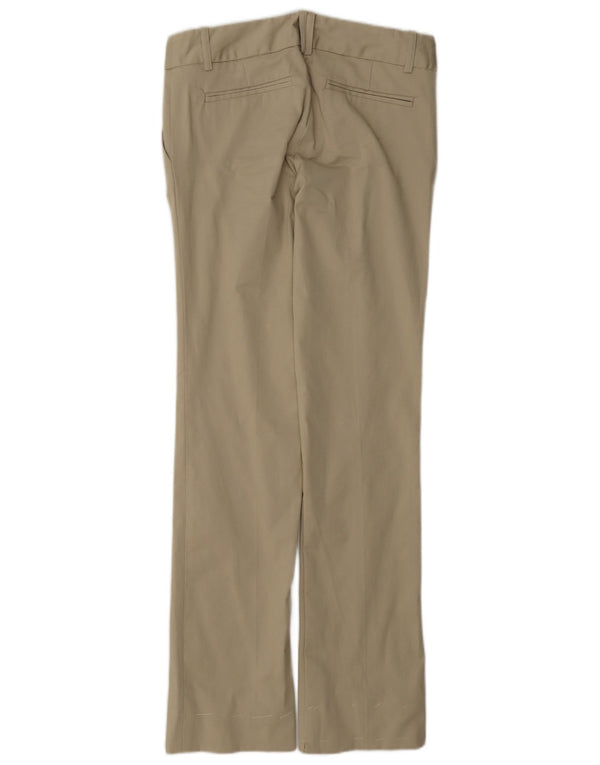 Zara Womens Bootcut Chino Trousers EU 36 XS W26 L32 Beige Cotton