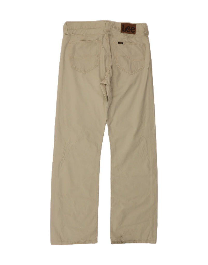 LEE Mens Nash Straight Casual Trousers W32 L34 Beige Cotton Vintage Lee and Second-Hand Lee from Messina Hembry 